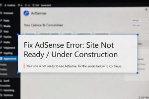 Fix AdSense Error: Site Not Ready / Under Construction