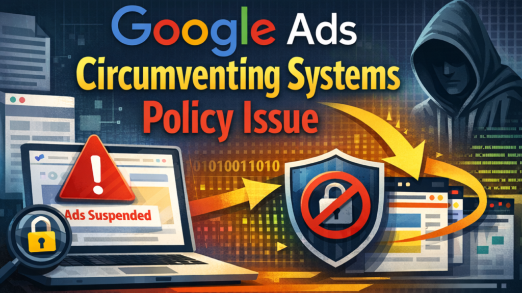 Google Ads Circumventing Systems Policy Issue