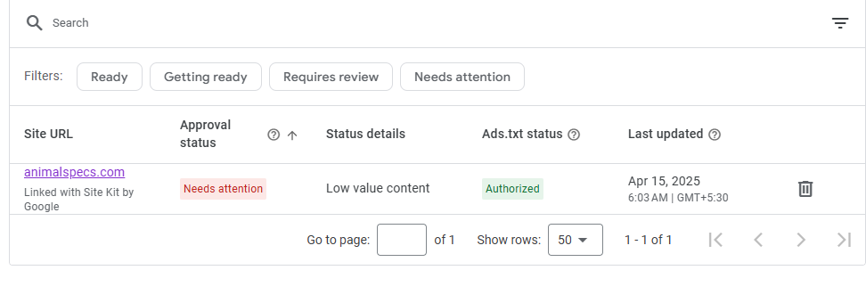AdSense Low Value Content Error Solved