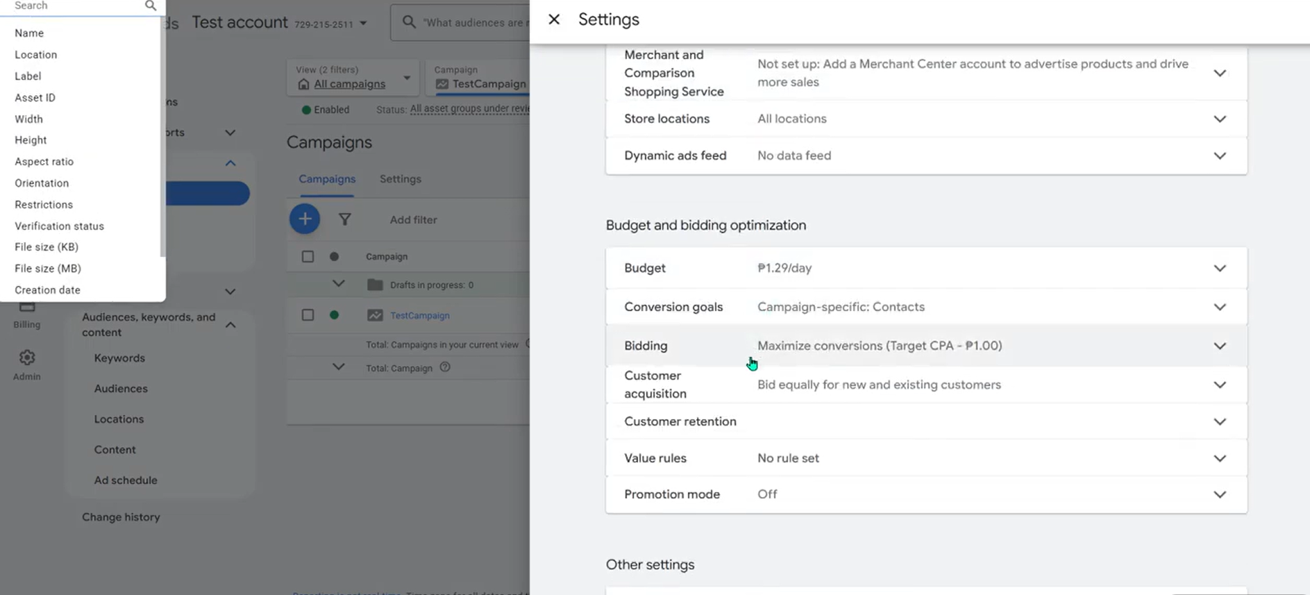 Google Ads disapproved unsupported language