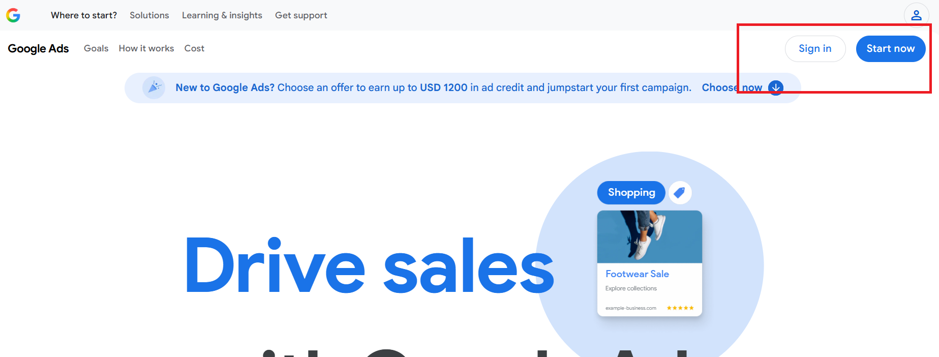 google ads login