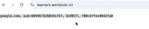 AdSense Ads txt Not Found Error