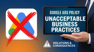 Unacceptable business practices Google Ads policy