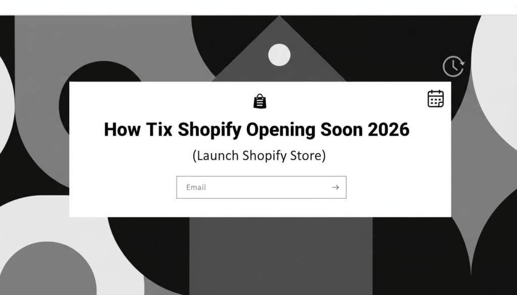 How To Fix Shopify Opening Soon 2026 (Launch Shopify Store)