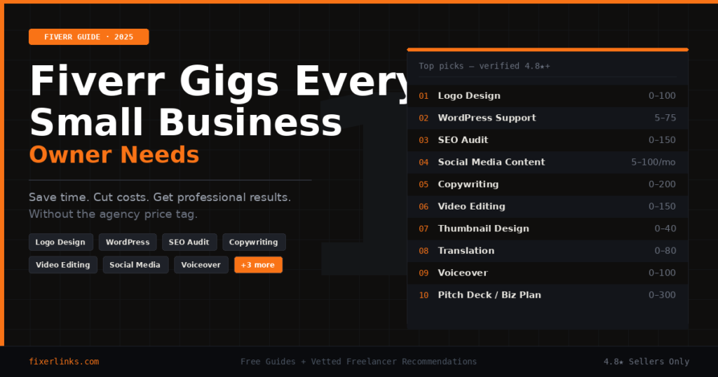 10 Fiverr Gigs Small Business Owners Should Know (2026)