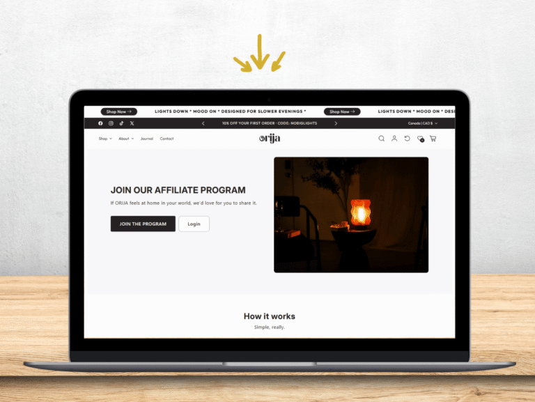 Affiliate Program Setup