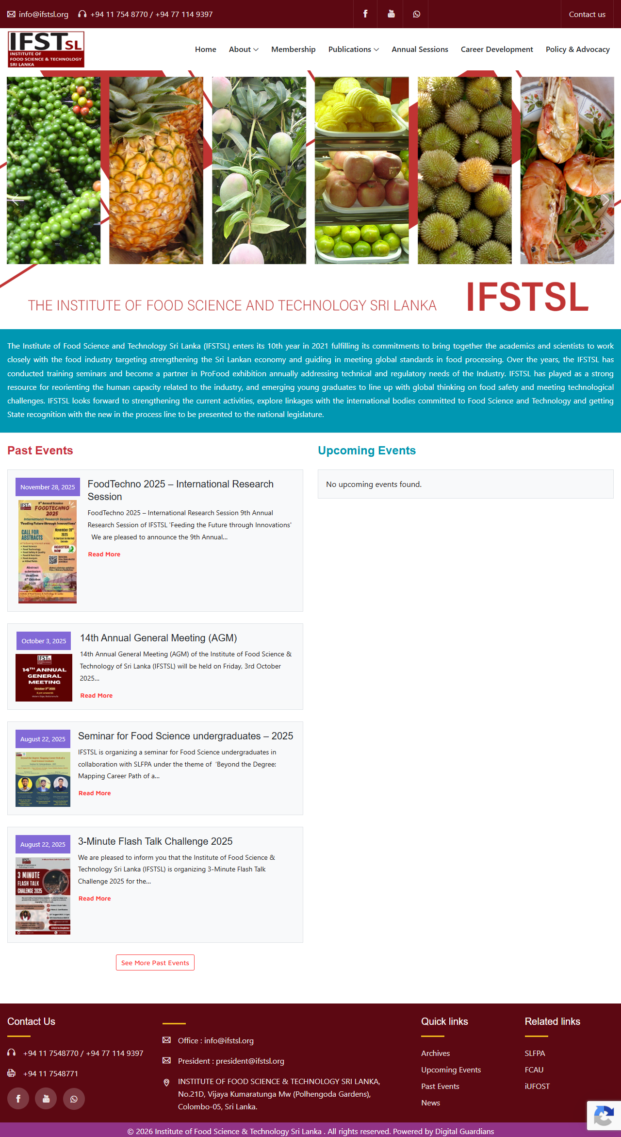 IFSTSL - Institute website ( Sri Lanka )